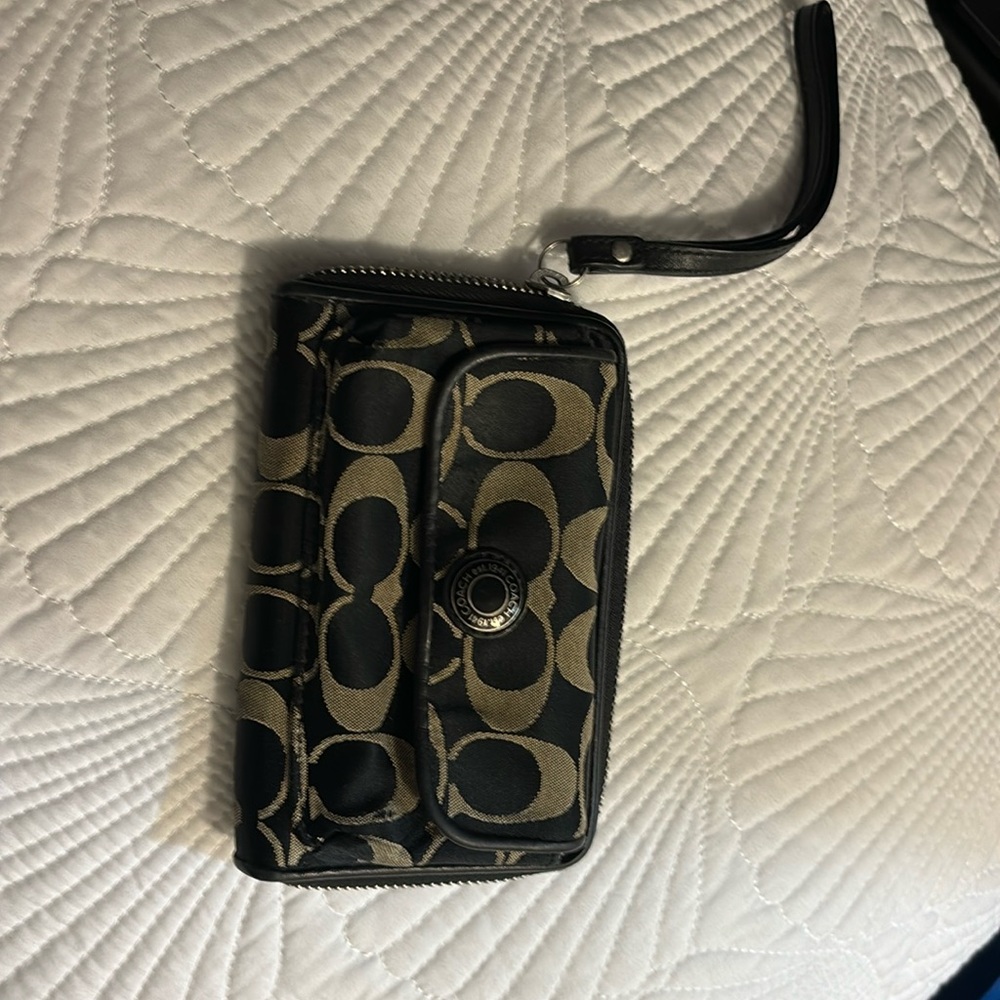 Coach wristlet used